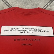 Vintage 1997 Le Mans France Car Racing Single Stitch T Shirt - XL Mens 90s 24 Hr