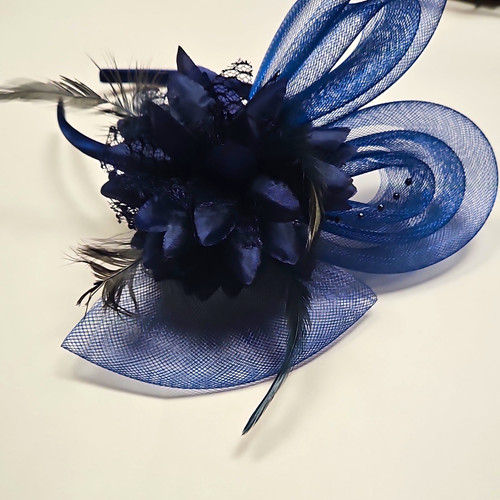 Women navy blue - navy, flower