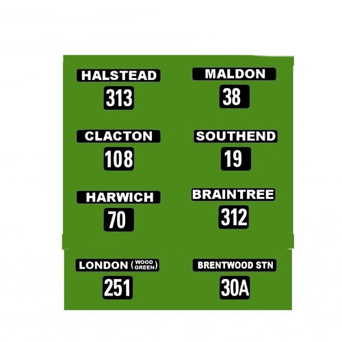 Model bus waterslide transfers - bus,