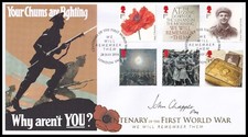 Field Marshal SIR JOHN CHAPPLE Signed 2014 GB The Great War 1914 Buckingham FDC