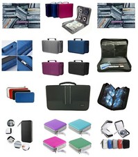 CD DVD Carry Case Disc Storage Holder CD Sleeve Wallet Holds 40 80 128 256 CD's