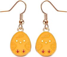 Charm Buddy Easter Chick Easter Egg Novelty Dangly Earrings With Gift Bag
