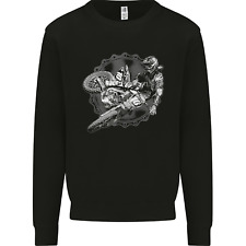 Motocross Jump Dirt Bike MotoX Motosports Mens Sweatshirt Jumper