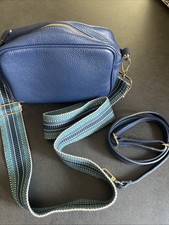 Stripy Giraffe Leather Handbag With Two Straps