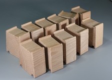 Lot of 11 x Stackable Raised Track Bridge Supports for Wooden Railway Trains Set