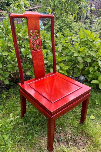 Dining chair rose cherry - dining,