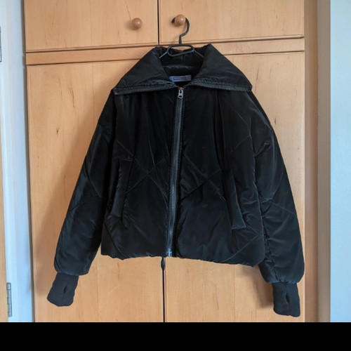 Pull bear black quilted - black,