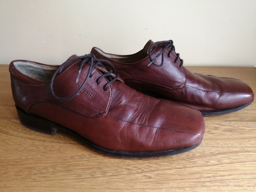 Men brown leather bugatti - men's,