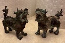 2 CHINESE CAST BRONZE? FOO