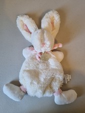 Doudou Et Compagnie Pink White BonBon Lapin Bunny Rabbit Baby Comforter Soother