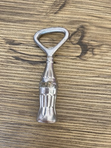 Vintage metal coca cola bottle - metal,