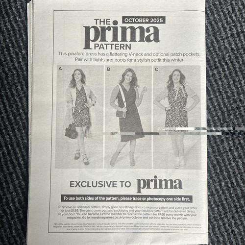 Prima pattern v - v, neck