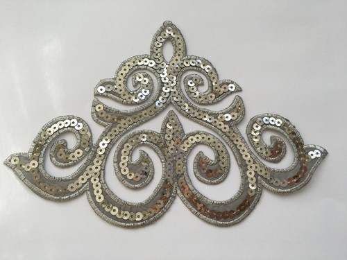 Sequined applique motif