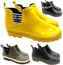 LADIES WOMENS SHORT ANKLECHELSEA WARM SNOW SHOES WELLINGTON WELLIES BOOTS SIZE