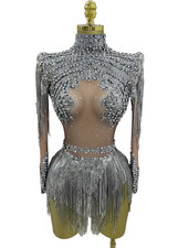 Silver Festival Bodysuit Rave