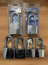 6 x Abloy Padlocks All On OAL Keyway. Various Sizes.