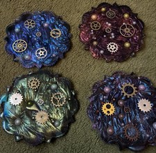 Set of 4 Steampunk Coasters