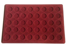 Red coin tray with clear - coin,