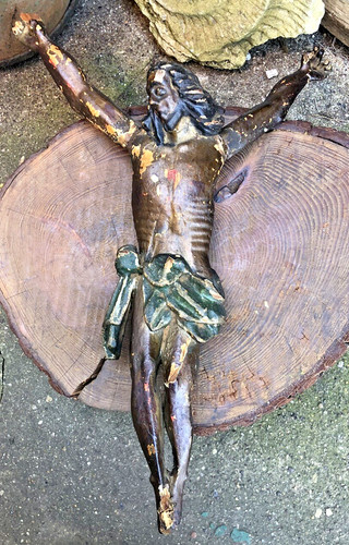 Crucifix antique german - crucifix,