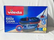 Vileda RinseClean Spin Mop Set – New Unused, Pedal Fault / Manual Lift