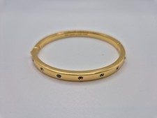 KATE SPADE SET IN STONE HINGED BANGLE BRACELET With Pouch