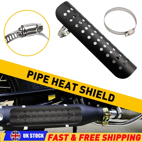 Motorcycle black exhaust - 9",