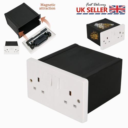 Double plug socket storage box - storage,