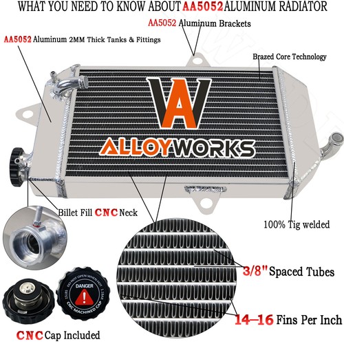 Row aluminium radiator for - 2,