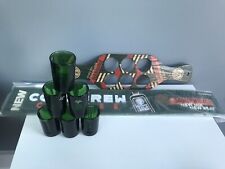 6 X Jagermeister Shot Glasses, Runner & Lanyard Pub Home Bar Jager Brand New