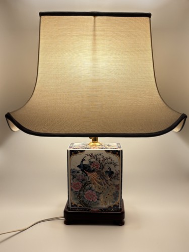 Vintage oriental peacock table - vintage,