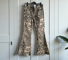 BDG Urban Outfitters Denim Flares Bell Bottoms W26 Tribal Psychedelic Hippy
