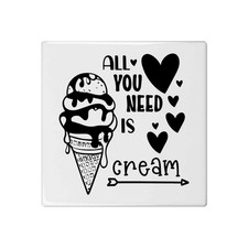 'Ice Cream Love Text' 108mm