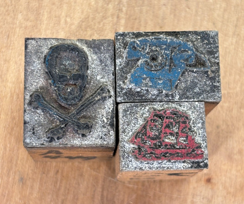 Lot vintage letterpress - of,