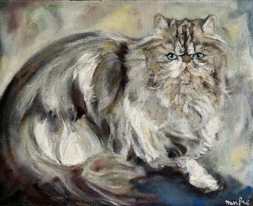 Vintage oil painting french - vintage,