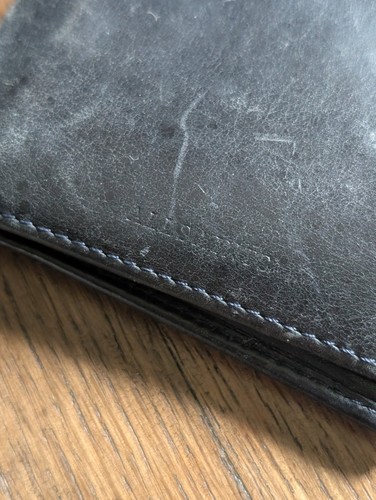 Allsaints black leather wallet - allsaints,