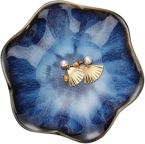 Ceramic leaf jewelry dish - leaf,