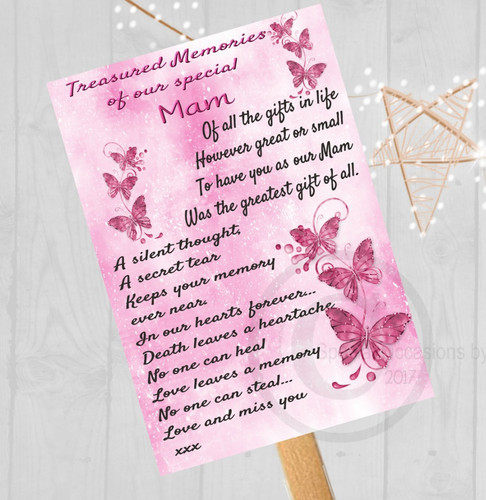 Birthday grave card for mum - birthday,