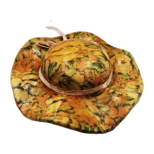 Vintage ceramic sun hat wall - ceramic,