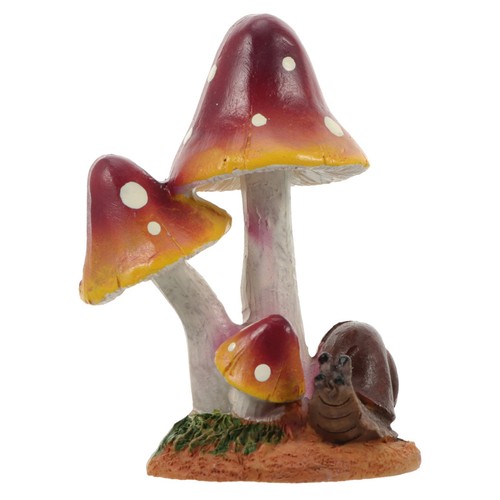 Resin mushroom statue with - resin,