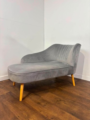 Modern upholstered grey suede - upholstered,