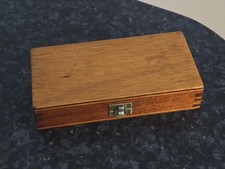 Handmade Vintage Style Wooden Fishing Tackle Flys/Hooks Box 
