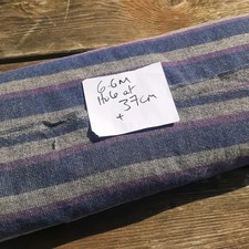 6.6m X 140cm Wide Soft Handwoven Striped Fabric