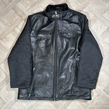 Rocawear Mens Black Leather