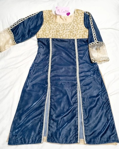 Embroidered velvet dress size - embroidered,