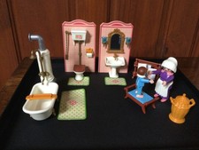 Playmobil 5324 Victorian Mansion bathroom Maid & Boy COMPLETE VGC