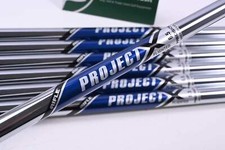 Project X Flighted 6.5 Iron Shafts / X-Flex / Set of 7 / .370" Tips / Uncut