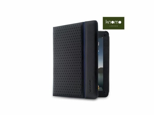 Knomo black navy leather - knomo,