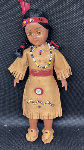 Vintage native american doll - native,