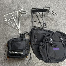 Bicycle Bike Luggage Set With Panniers And Handlebar Bag Karrimor ProAction