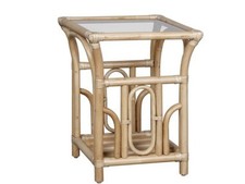 Stunning Cane Industries Baltimore Cane wicker Rattan Conservatory Side Table